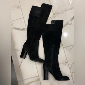 Pour la Victoire Suede Cigar Boots | Size 8.5